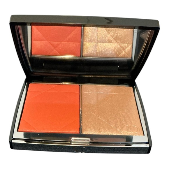 Dior Rouge Blush Colour & Glow Duo - Vibrant Orange and Shimmering Gold - Picture 1 of 4